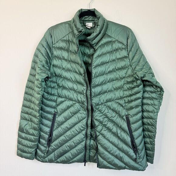 All In Motion Womens Extra Large Lightweight Packable Down Puffer Jacket Green - Picture 7 of 16